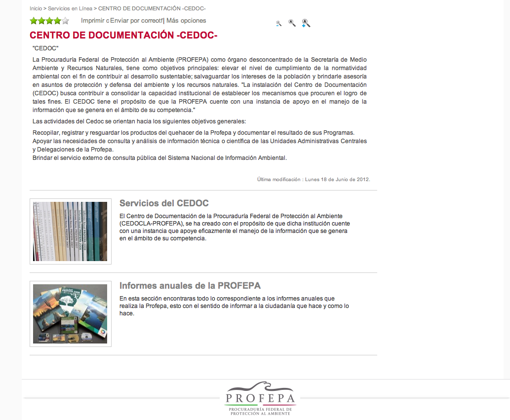 cedoc CEDOC Profepa
